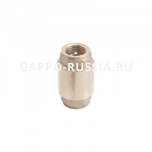 Клапан обратный пружинный Ду40 (1 1/2") В/В, затвор латунь, GAPPO G1241.08 Клапан обратный пружинный Ду40 (1 1/2") В/В, затвор латунь, GAPPO G1241.08
