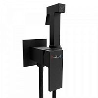 Смеситель с гигиенической лейкой 25k MIXLINE ML31-082BL "Рэй" встраиваемый ЧЕРНЫЙ (556674)
