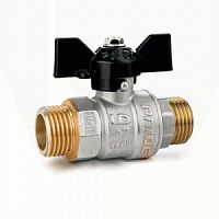 Кран шаровый Ду20(3/4") Н/Н, бабочка, Ру 40, LD Pride 47.304.20