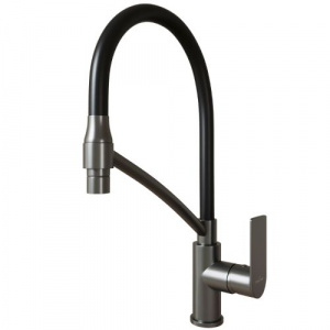 Смеситель для кухни 35k MIXLINE ML33-108GR"Сити Графит" гибкий излив с фикс.бок.ручка б/отв ГРАФИТ Смеситель для кухни 35k MIXLINE ML33-108GR"Сити Графит" гибкий излив с фикс.бок.ручка б/отв ГРАФИТ