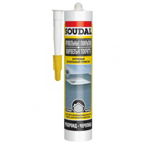Герметик SOUDAL д/крыш 300мл битумный черный Герметик SOUDAL д/крыш 300мл битумный черный