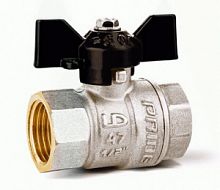 Кран шаровый Ду20(3/4") В/В, бабочка, латунь, Pу40, LD Pride