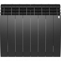 Радиатор биметаллический Royal Thermo BiLiner 500 /Noir Sable черный, 8 секций