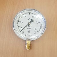 Манометр радиальный МТ-100 до 1,0МПа(10бар), G1/2", Багория