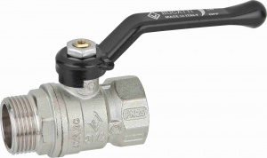 Кран шаровый Ду40(1 1/2") В/Н, рычаг, PN20, латунь, Bugatti ARIZONA Кран шаровый Ду40(1 1/2") В/Н, рычаг, PN20, латунь, Bugatti ARIZONA
