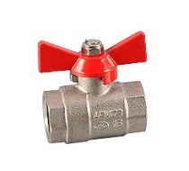 Кран шаровый Ду15(1/2") В/В, бабочка, Lavita (F*FB 1/2) Кран шаровый Ду15(1/2") В/В, бабочка, Lavita (F*FB 1/2)
