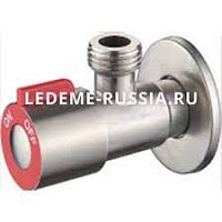 Кран угловой Ду15х15(1/2"х1/2") для подключения быт. прибор. LEDEME 70507H