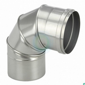 Угол 90°, Ø110мм, оцинковка 0,5мм Угол 90°, Ø110мм, оцинковка 0,5мм