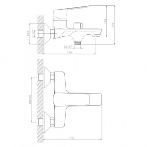 Смеситель для ванны 35k MIXLINE ML15-01W БЕЛЫЙ (556667) фото 4 Смеситель для ванны 35k MIXLINE ML15-01W БЕЛЫЙ (556667) фото 4