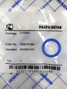Кольцо уплотн. Navien Ace (20007019А) синее. закругл. Кольцо уплотн. Navien Ace (20007019А) синее. закругл.