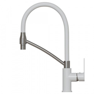 Смеситель для кухни 35k MIXLINE ML33-108 "Сити Уайт" гибкий излив с фикс. бок.ручка БЕЛЫЙ/ХРОМ553223 фото 2 Смеситель для кухни 35k MIXLINE ML33-108 "Сити Уайт" гибкий излив с фикс. бок.ручка БЕЛЫЙ/ХРОМ553223 фото 2