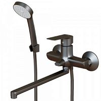 Смеситель для ванны и раковины 35k MIXLINE ML15-02GR ГРАФИТ (556669)