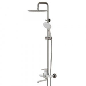 Душевая система 35к MIXLINE ML2415 излив лейка 3 позиции +лейка "Тропический душ" ХРОМ/БЕЛЫЙ (553212 Душевая система 35к MIXLINE ML2415 излив лейка 3 позиции +лейка "Тропический душ" ХРОМ/БЕЛЫЙ (553212