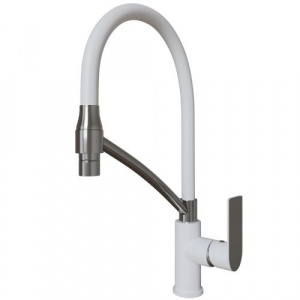 Смеситель для кухни 35k MIXLINE ML33-108 "Сити Уайт" гибкий излив с фикс. бок.ручка БЕЛЫЙ/ХРОМ553223 Смеситель для кухни 35k MIXLINE ML33-108 "Сити Уайт" гибкий излив с фикс. бок.ручка БЕЛЫЙ/ХРОМ553223