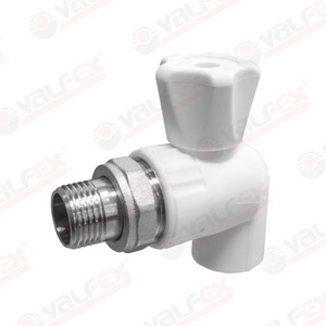 Кран шаровый для радиатора угловой ПП 20х1/2" Кран шаровый для радиатора угловой ПП 20х1/2"