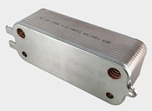 Теплообменник ГВС Bosch/Buderus Logomax U072-24K 16 пл (аналог 87186446250,ZILMET )
