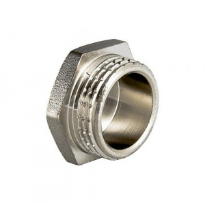 Пробка Ду32(1 1/4") наруж. резьба, никелир. СТМ Пробка Ду32(1 1/4") наруж. резьба, никелир. СТМ