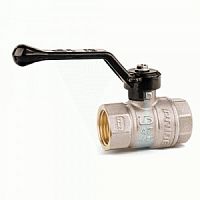 Кран шаровый Ду40(1 1/2") В/В, рычаг, латунь, Ру25, LD Pride
